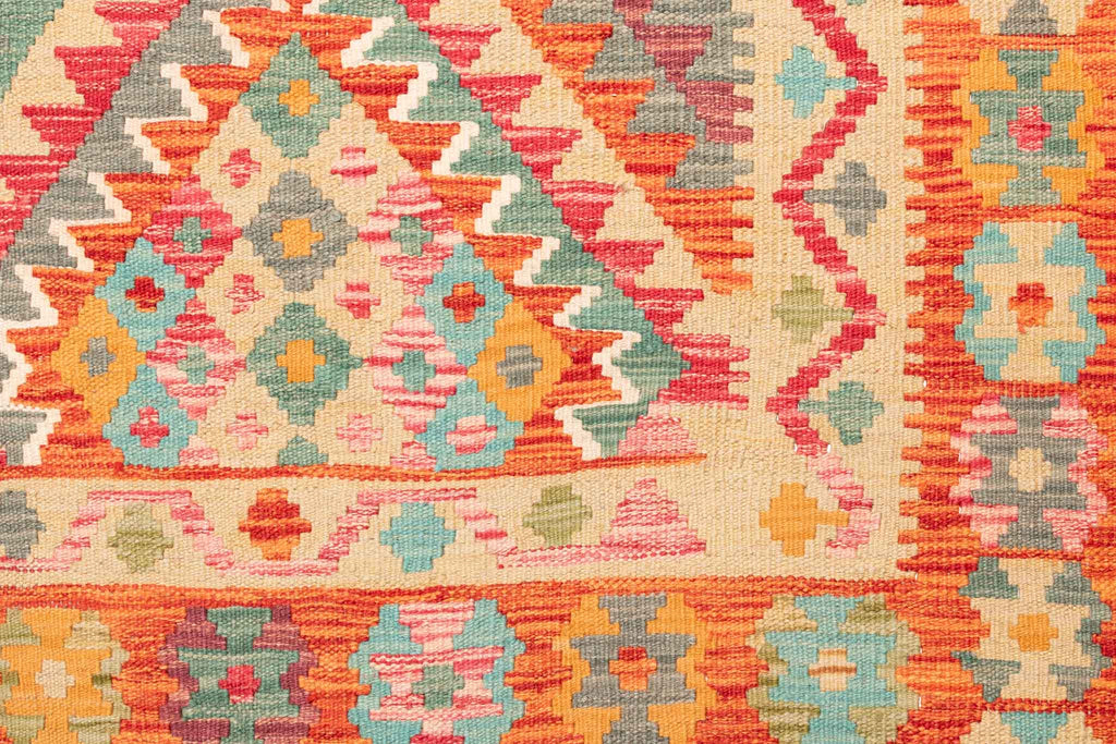 Afghanischer Kelim – 245 × 153 cm – handgewebt aus Schurwolle