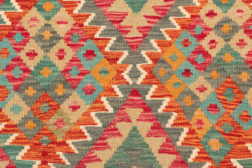 Afghanischer Kelim – 245 × 153 cm – handgewebt aus Schurwolle