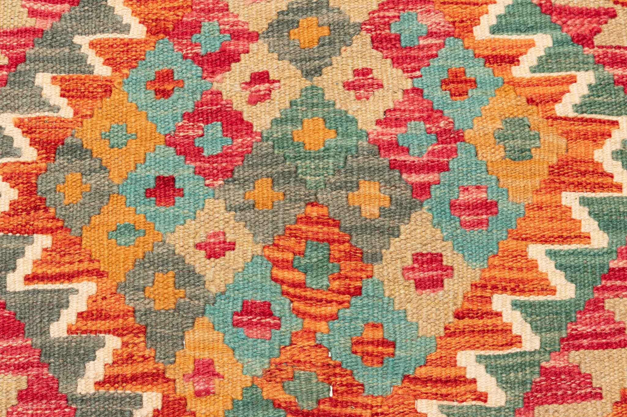 Afghanischer Kelim – 245 × 153 cm – handgewebt aus Schurwolle