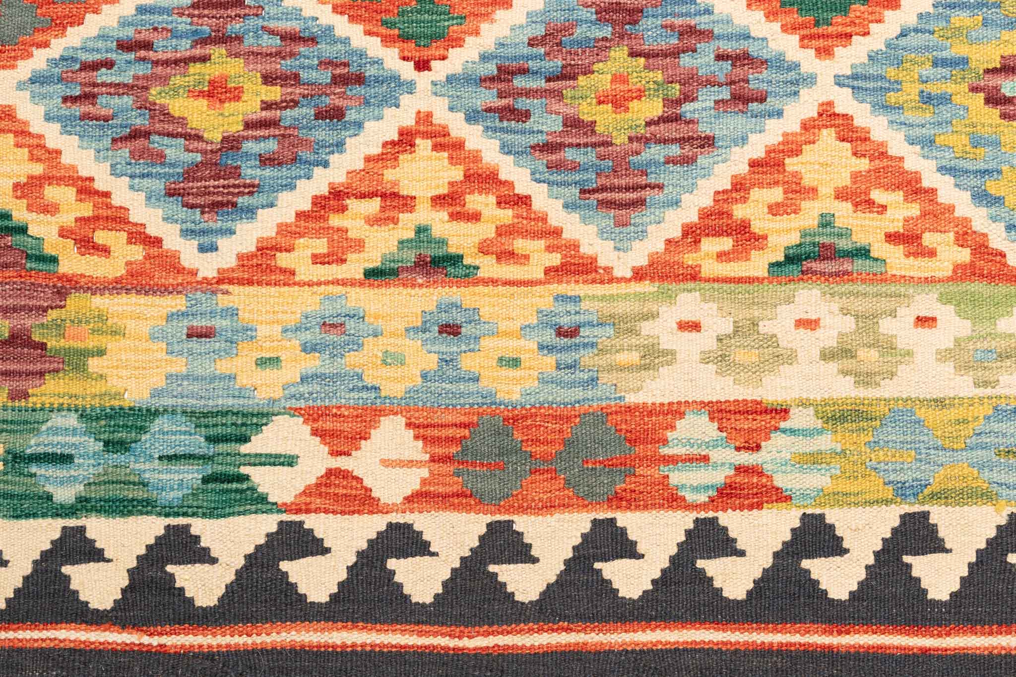 Afghanischer Kelim – 243 × 172 cm – handgewebt aus Schurwolle