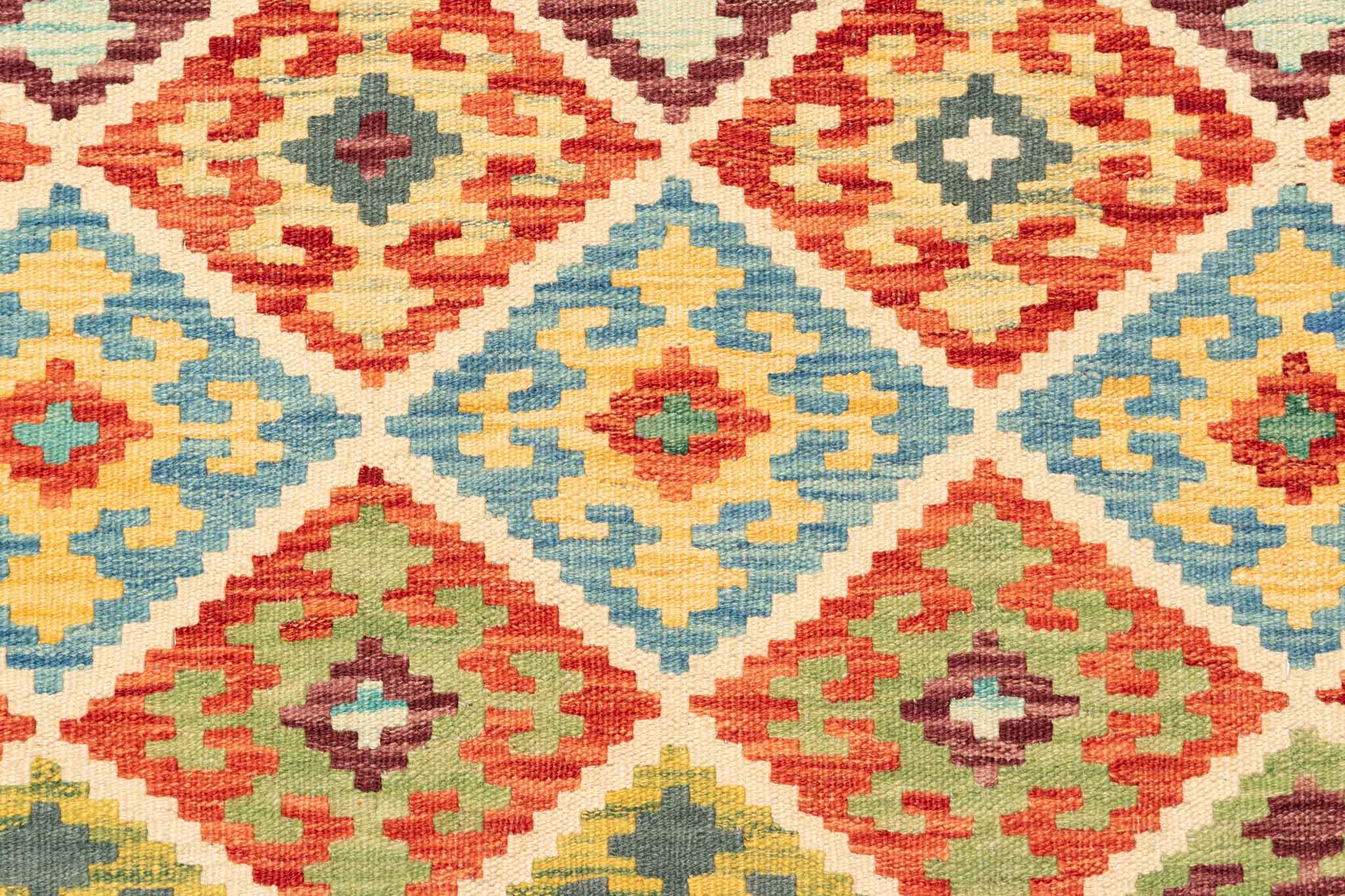 Afghanischer Kelim – 243 × 172 cm – handgewebt aus Schurwolle