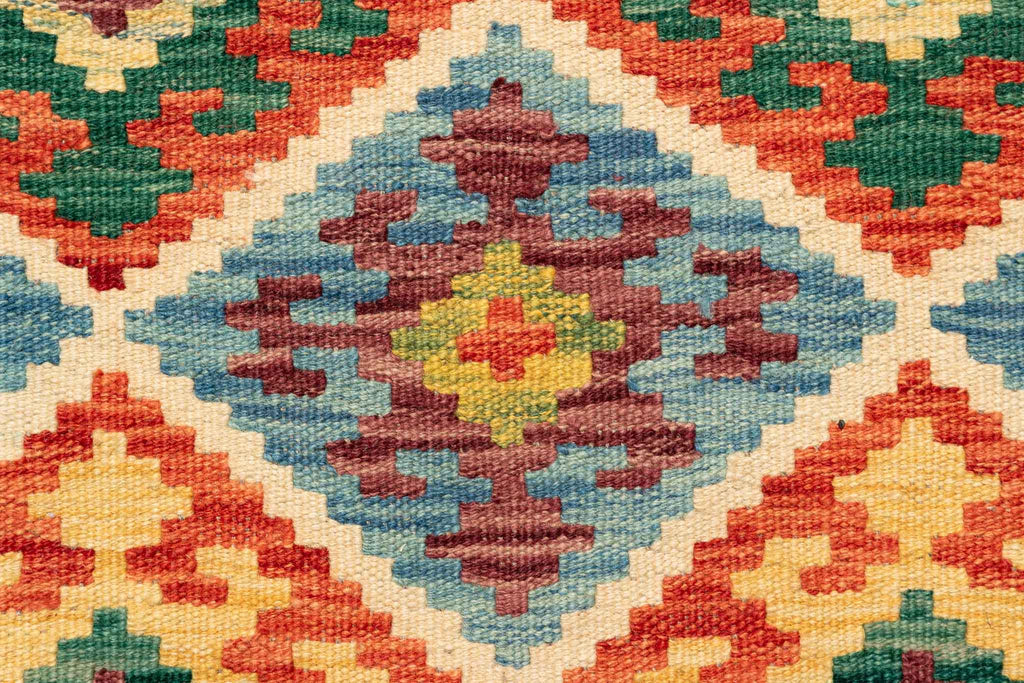 Afghanischer Kelim – 243 × 172 cm – handgewebt aus Schurwolle