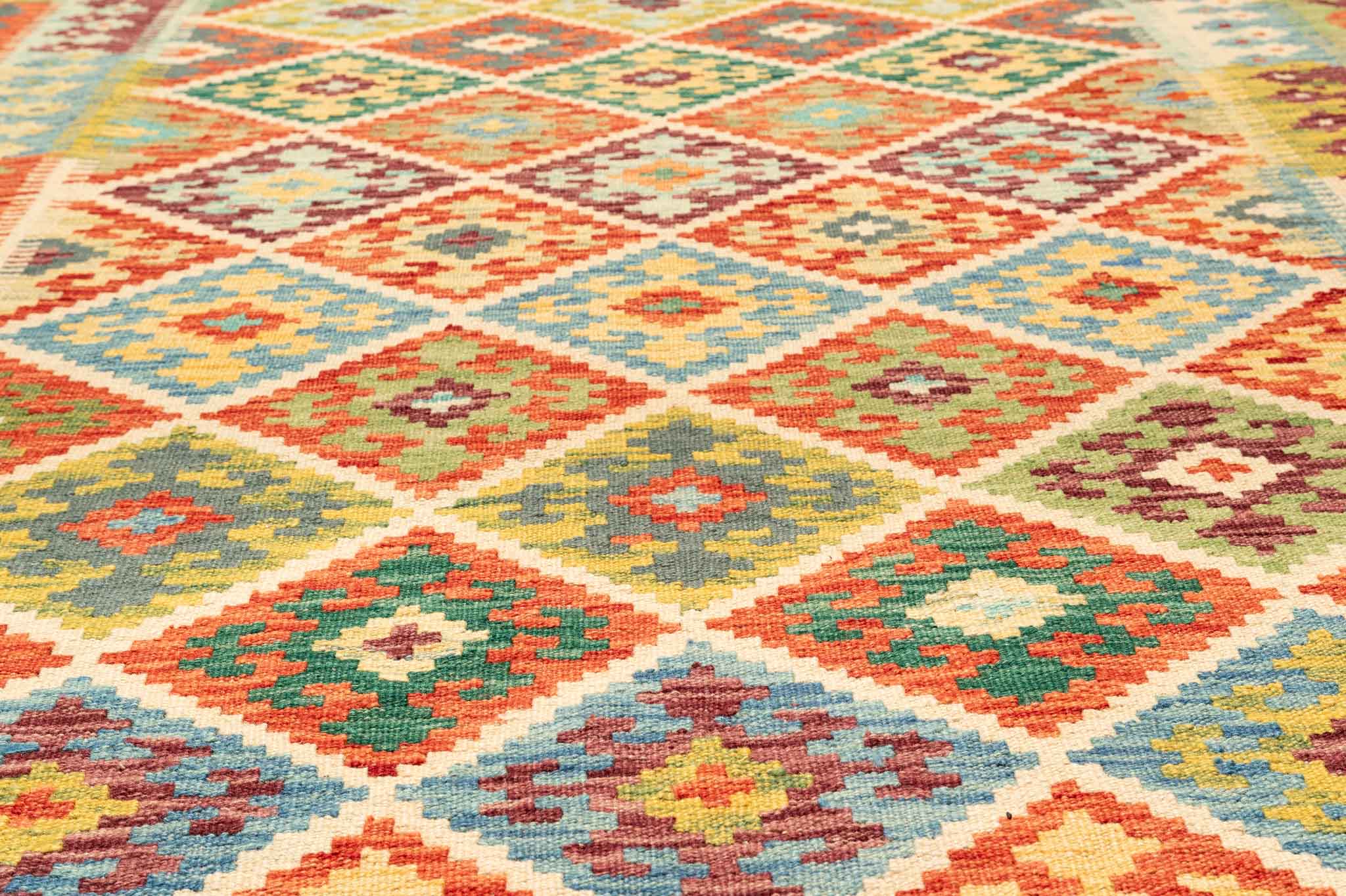 Afghanischer Kelim – 243 × 172 cm – handgewebt aus Schurwolle