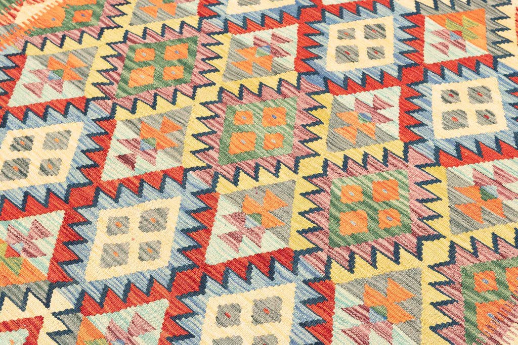 Afghanischer Kelim – 304 × 202 cm – handgewebt aus Schurwolle