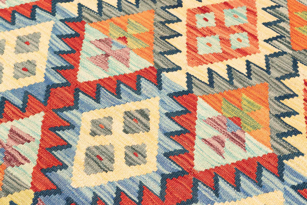 Afghanischer Kelim – 304 × 202 cm – handgewebt aus Schurwolle