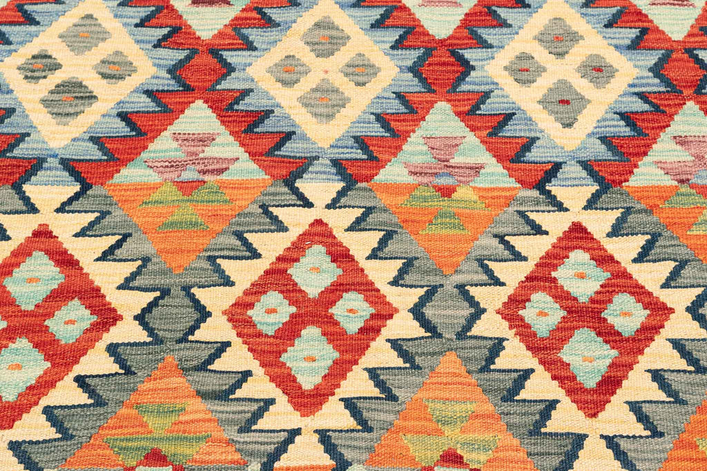 Afghanischer Kelim – 304 × 202 cm – handgewebt aus Schurwolle