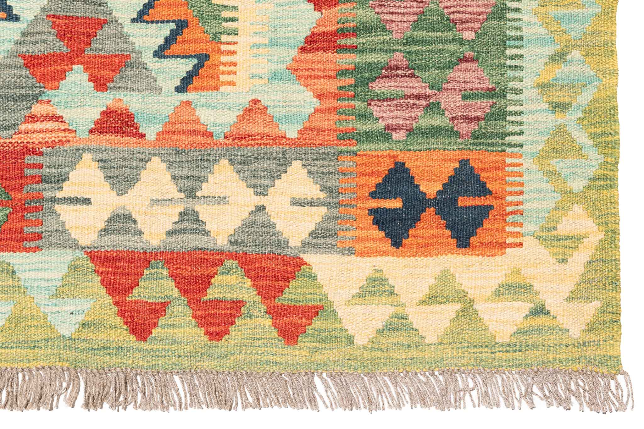 Afghanischer Kelim – 304 × 202 cm – handgewebt aus Schurwolle