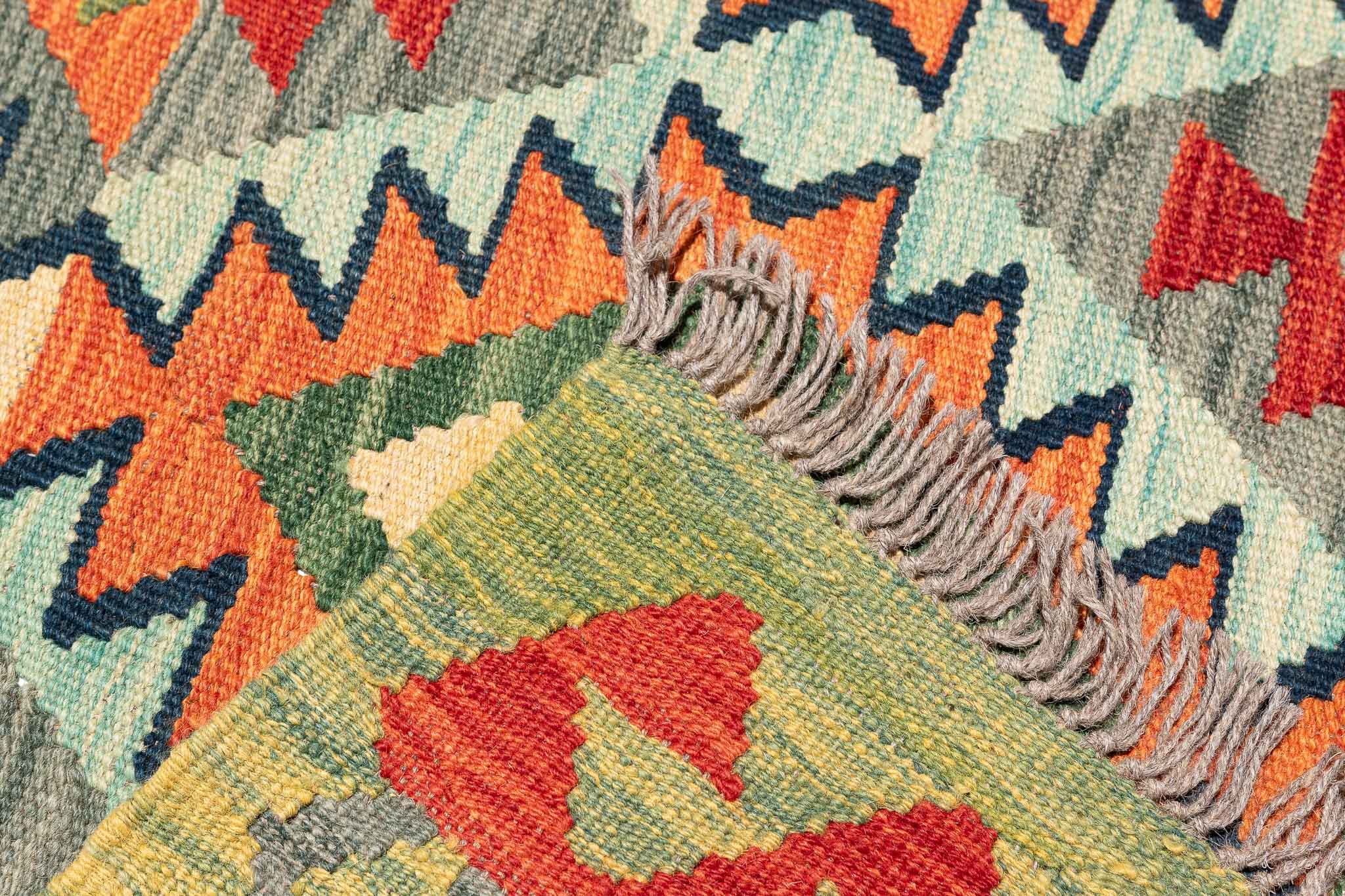 Afghanischer Kelim – 304 × 202 cm – handgewebt aus Schurwolle