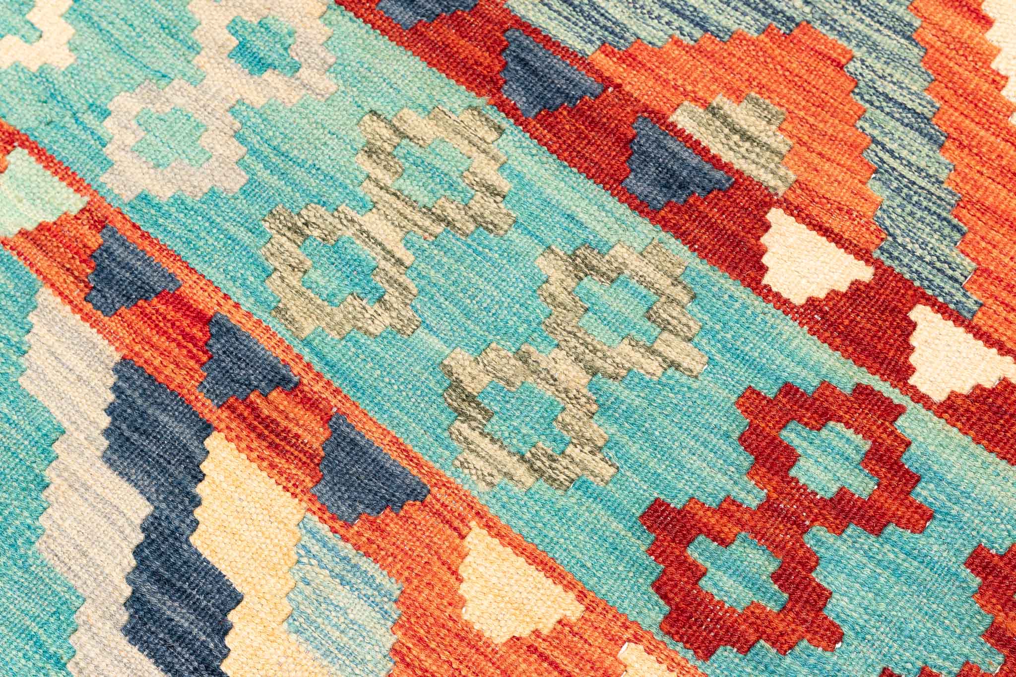 Afghanischer Kelim – 298 × 198 cm – handgewebt aus Schurwolle