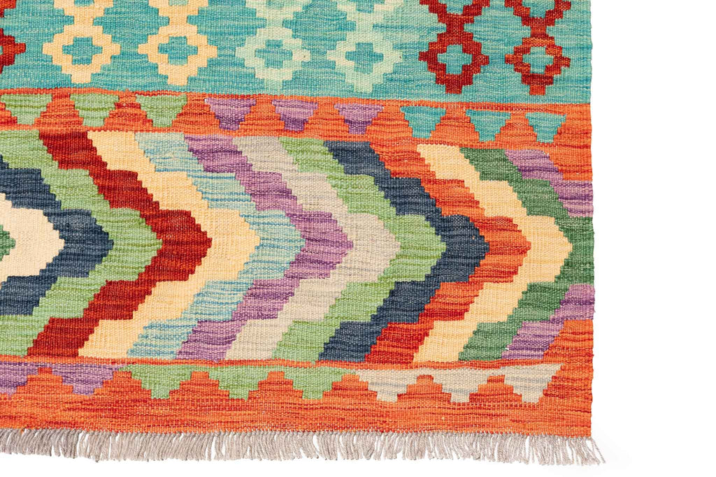 Afghanischer Kelim – 298 × 198 cm – handgewebt aus Schurwolle