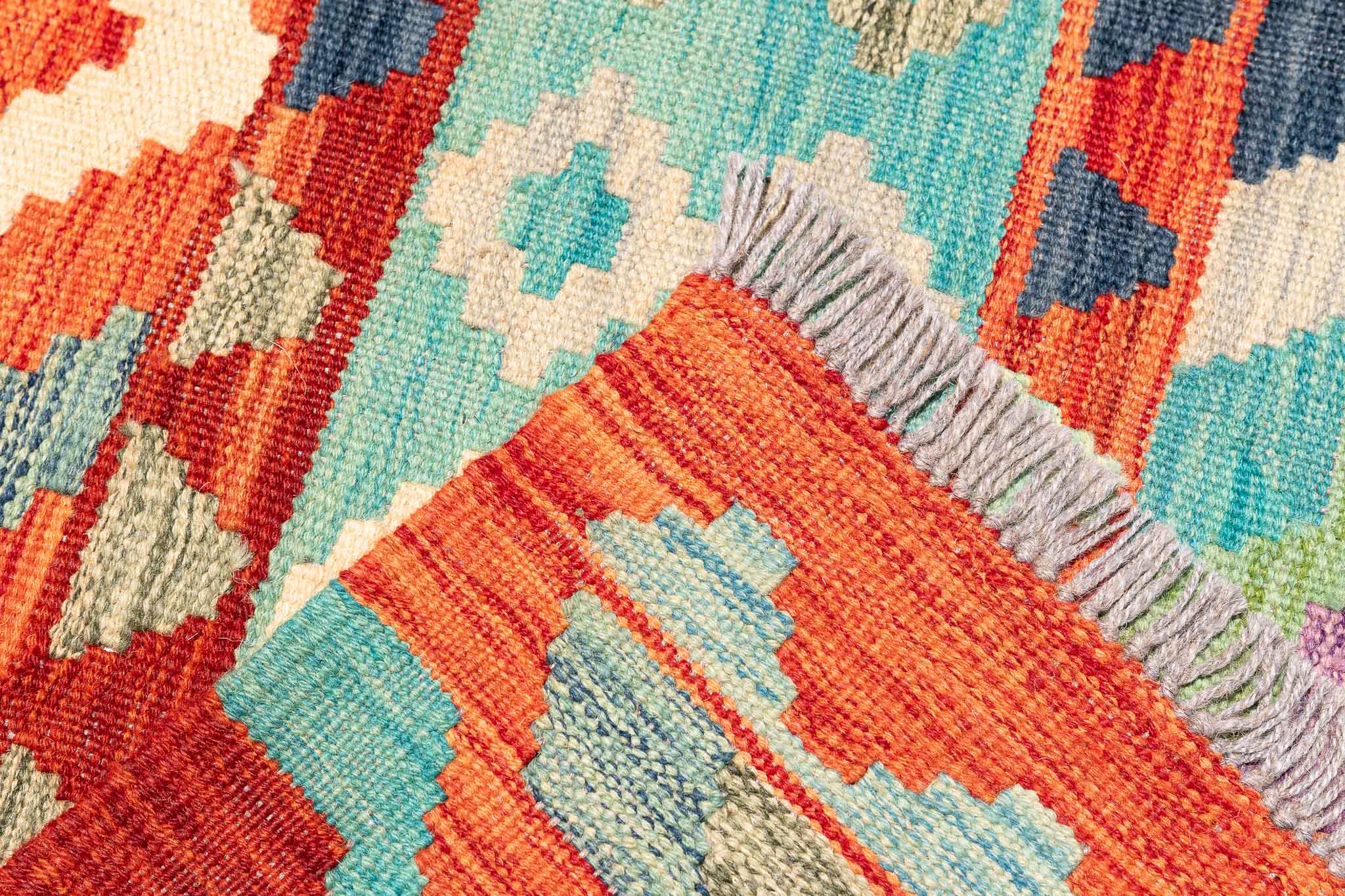 Afghanischer Kelim – 298 × 198 cm – handgewebt aus Schurwolle