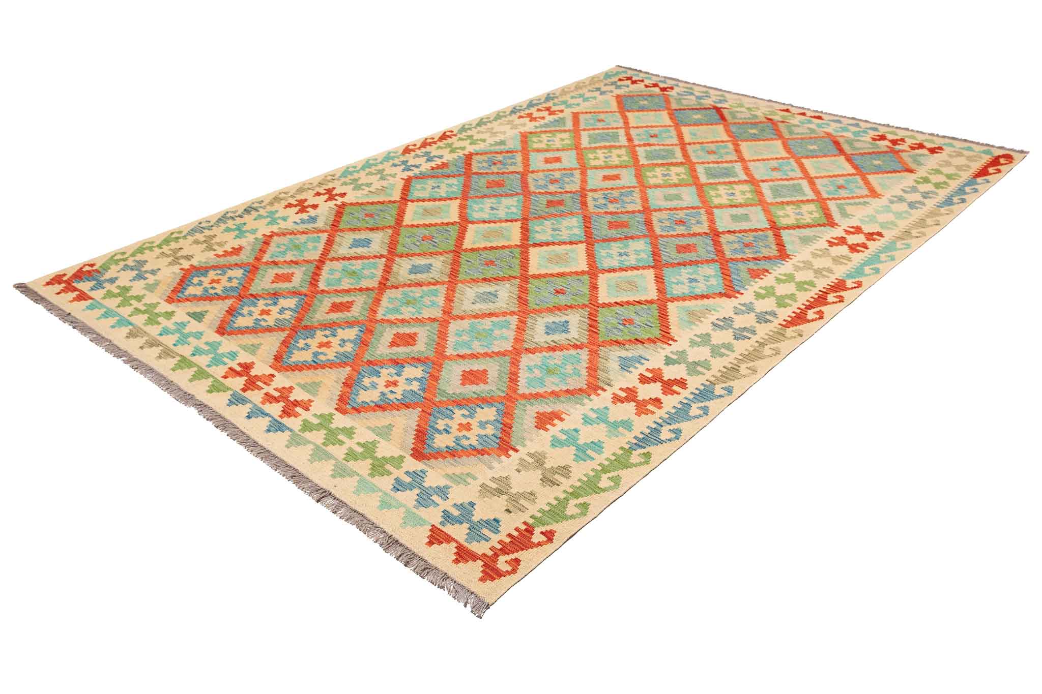 Afghanischer Kelim – 296 × 196 cm – handgewebt aus Schurwolle