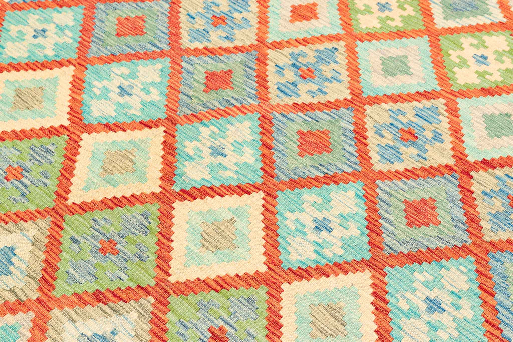 Afghanischer Kelim – 296 × 196 cm – handgewebt aus Schurwolle