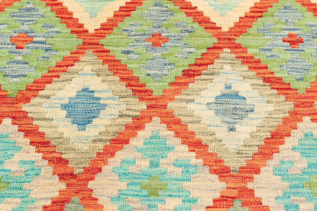Afghanischer Kelim – 296 × 196 cm – handgewebt aus Schurwolle