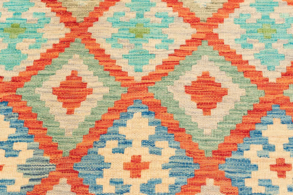Afghanischer Kelim – 296 × 196 cm – handgewebt aus Schurwolle