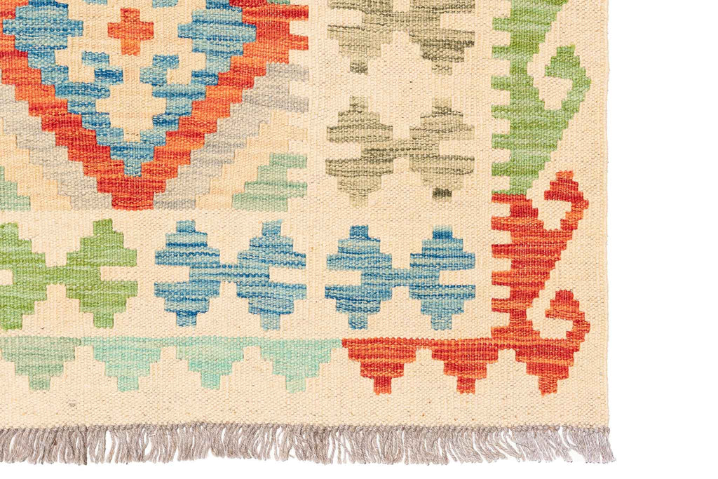 Afghanischer Kelim – 296 × 196 cm – handgewebt aus Schurwolle