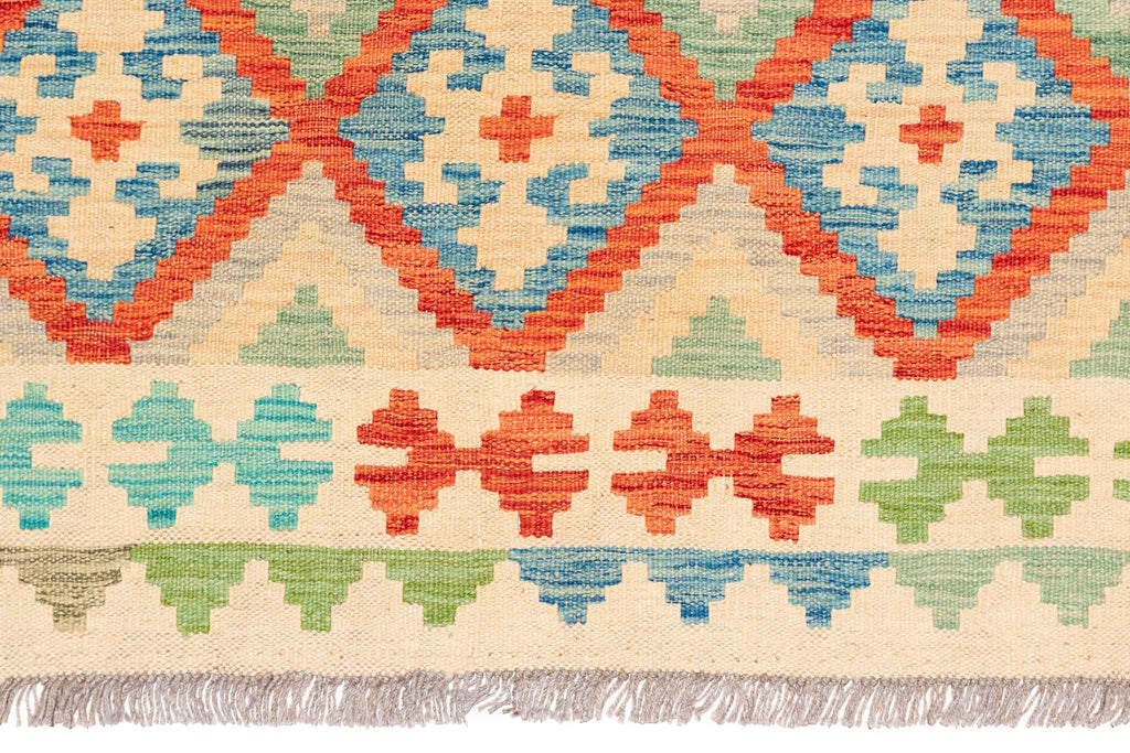 Afghanischer Kelim – 296 × 196 cm – handgewebt aus Schurwolle