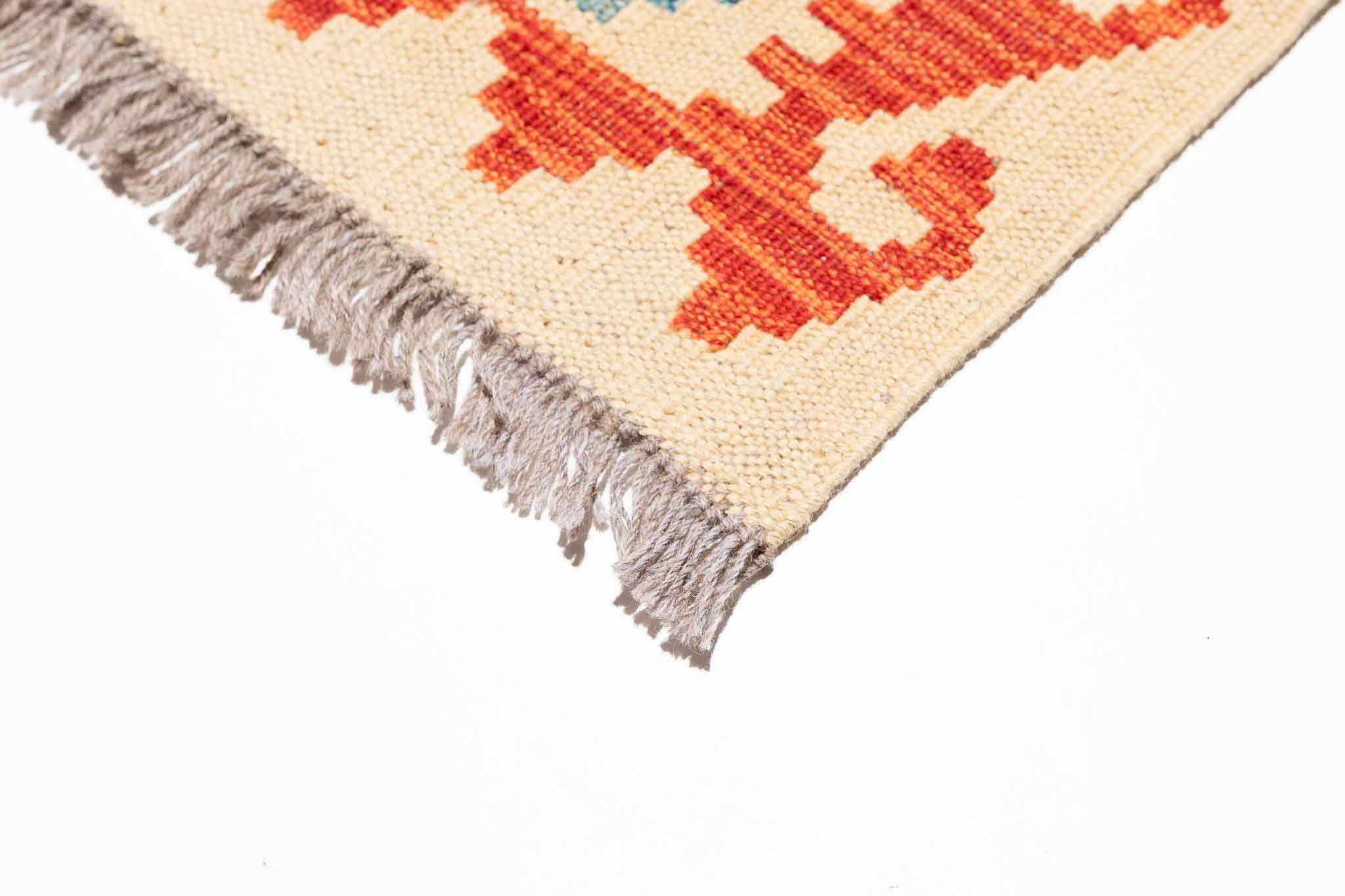 Afghanischer Kelim – 296 × 196 cm – handgewebt aus Schurwolle