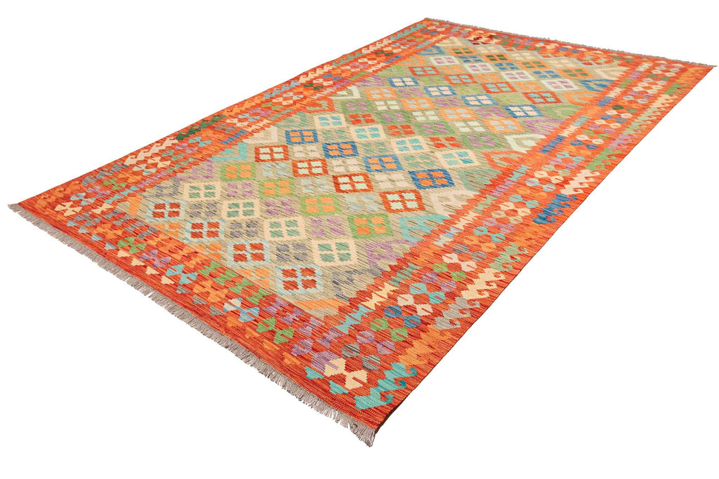 Afghanischer Kelim – 295 × 192 cm – handgewebt aus Schurwolle