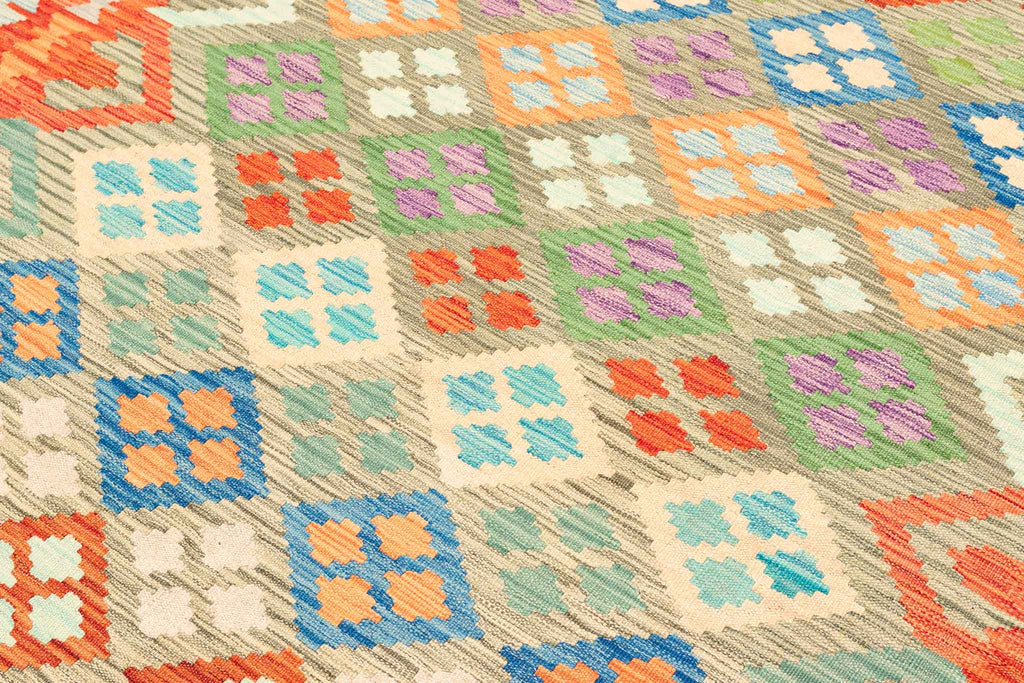 Afghanischer Kelim – 295 × 192 cm – handgewebt aus Schurwolle