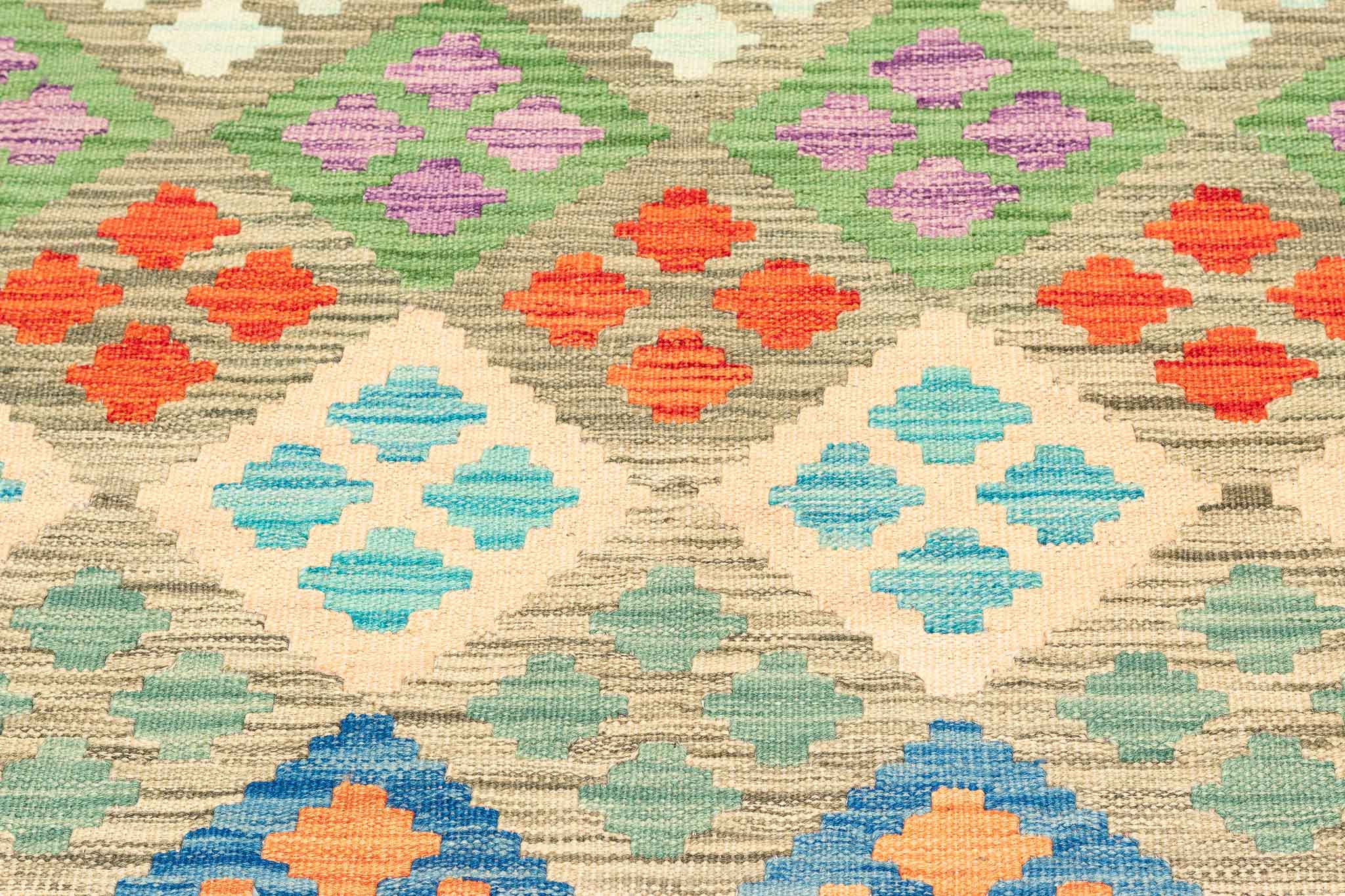 Afghanischer Kelim – 295 × 192 cm – handgewebt aus Schurwolle