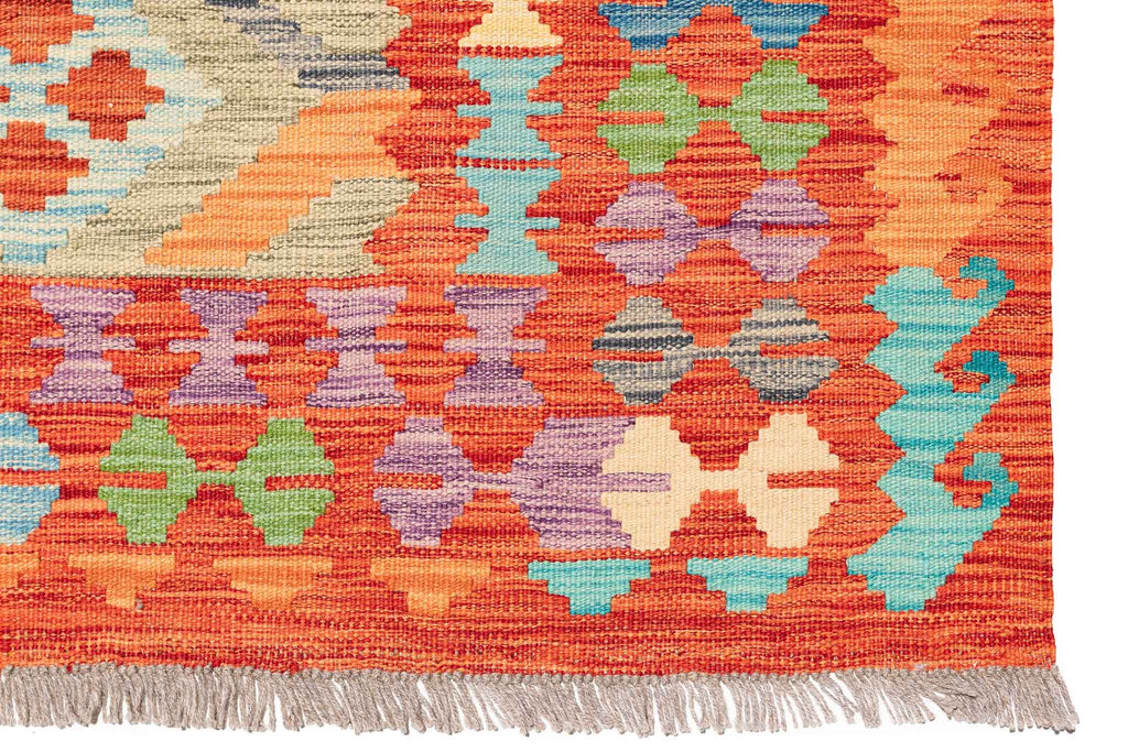 Afghanischer Kelim – 295 × 192 cm – handgewebt aus Schurwolle