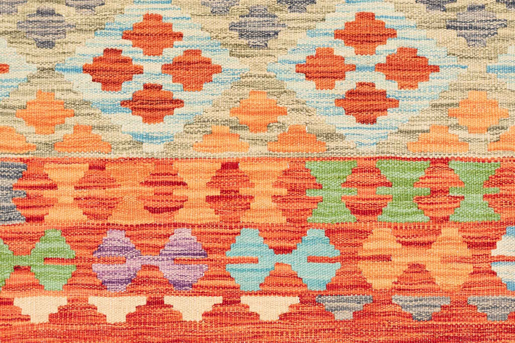 Afghanischer Kelim – 295 × 192 cm – handgewebt aus Schurwolle