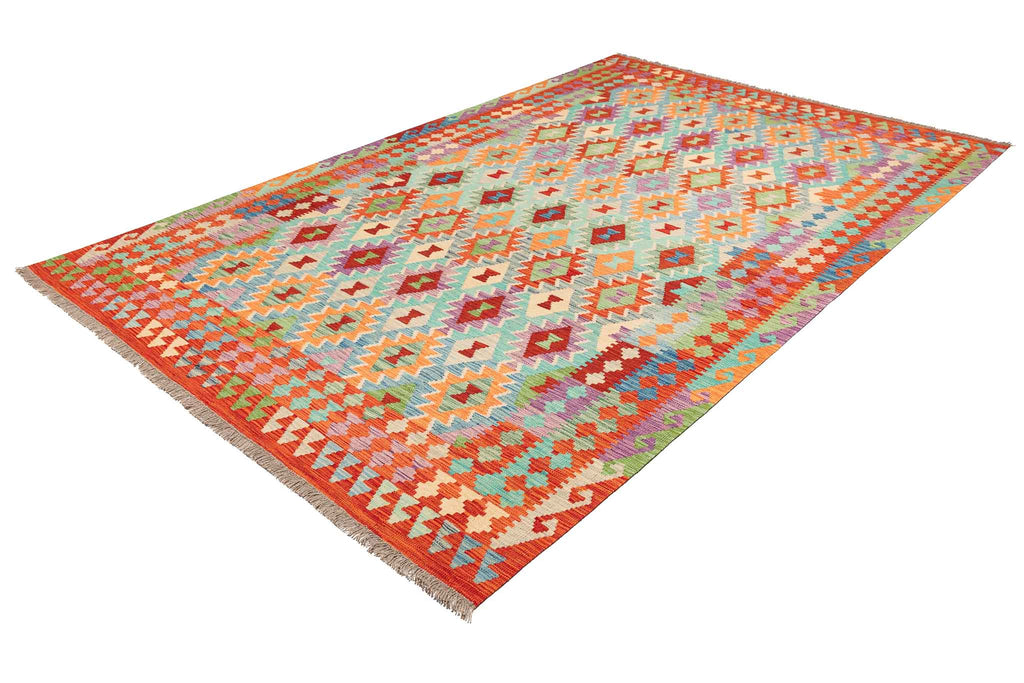 Afghanischer Kelim – 304 × 198 cm – handgewebt aus Schurwolle