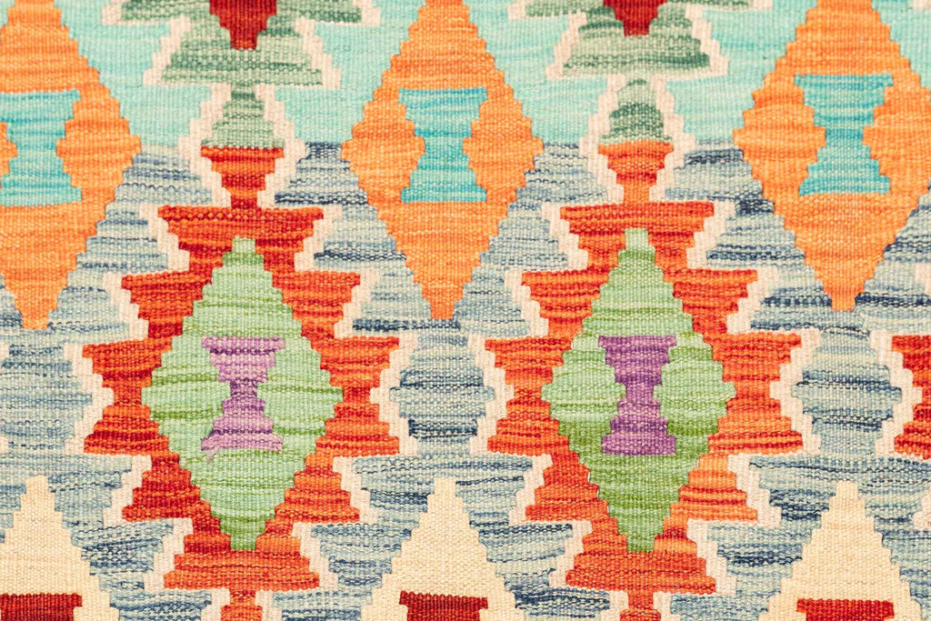 Afghanischer Kelim – 304 × 198 cm – handgewebt aus Schurwolle