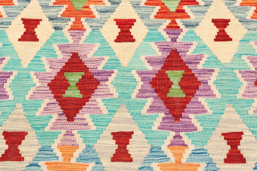 Afghanischer Kelim – 304 × 198 cm – handgewebt aus Schurwolle