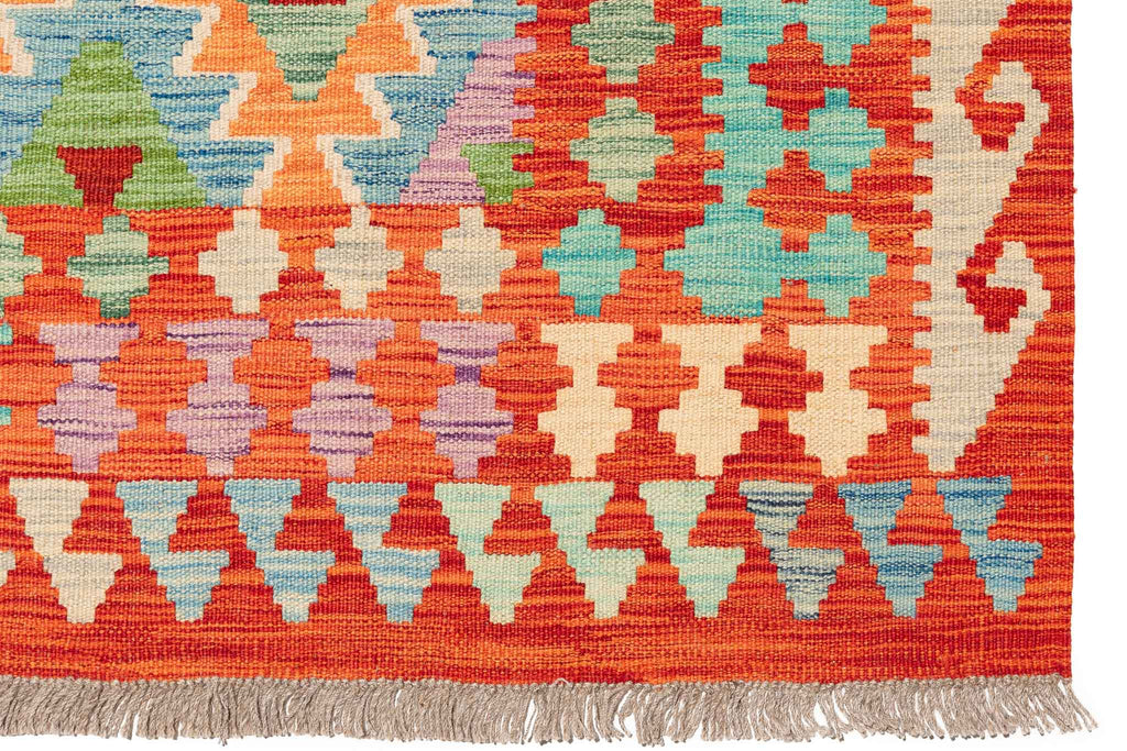 Afghanischer Kelim – 304 × 198 cm – handgewebt aus Schurwolle