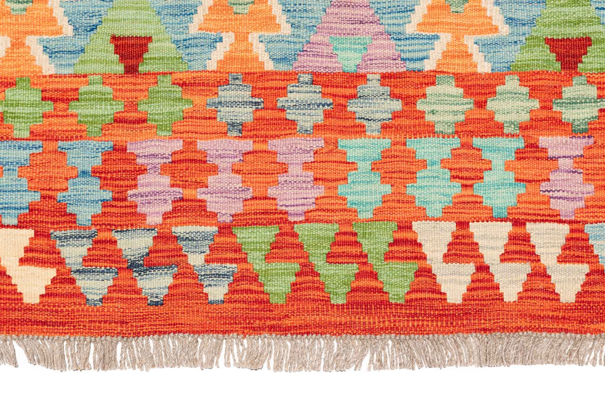 Afghanischer Kelim – 304 × 198 cm – handgewebt aus Schurwolle