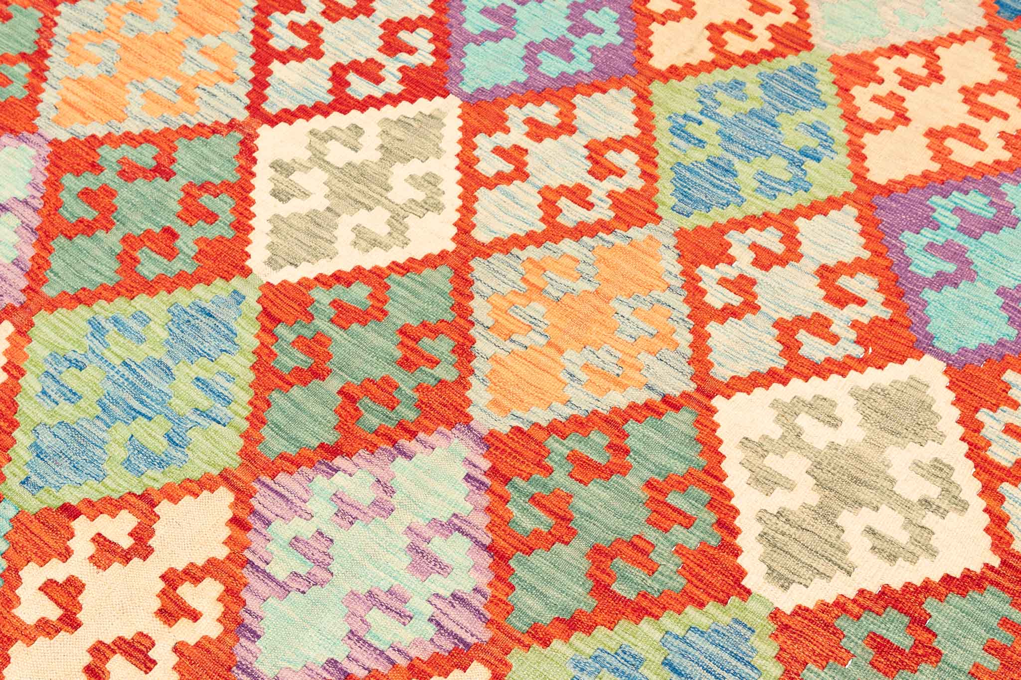Afghanischer Kelim – 299 × 196 cm – handgewebt aus Schurwolle