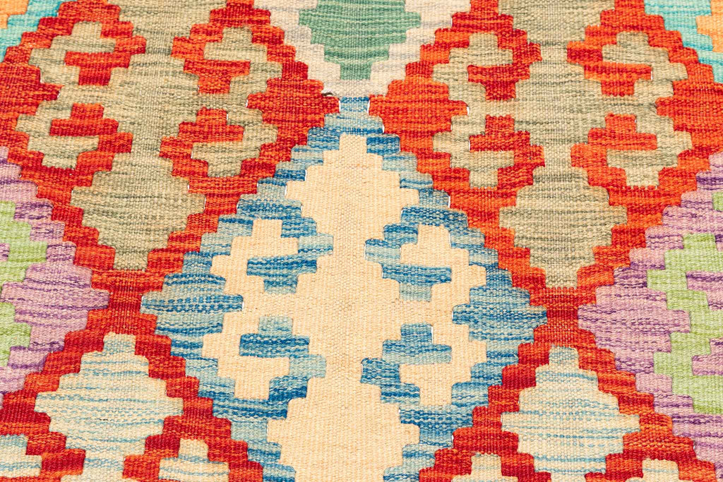 Afghanischer Kelim – 299 × 196 cm – handgewebt aus Schurwolle