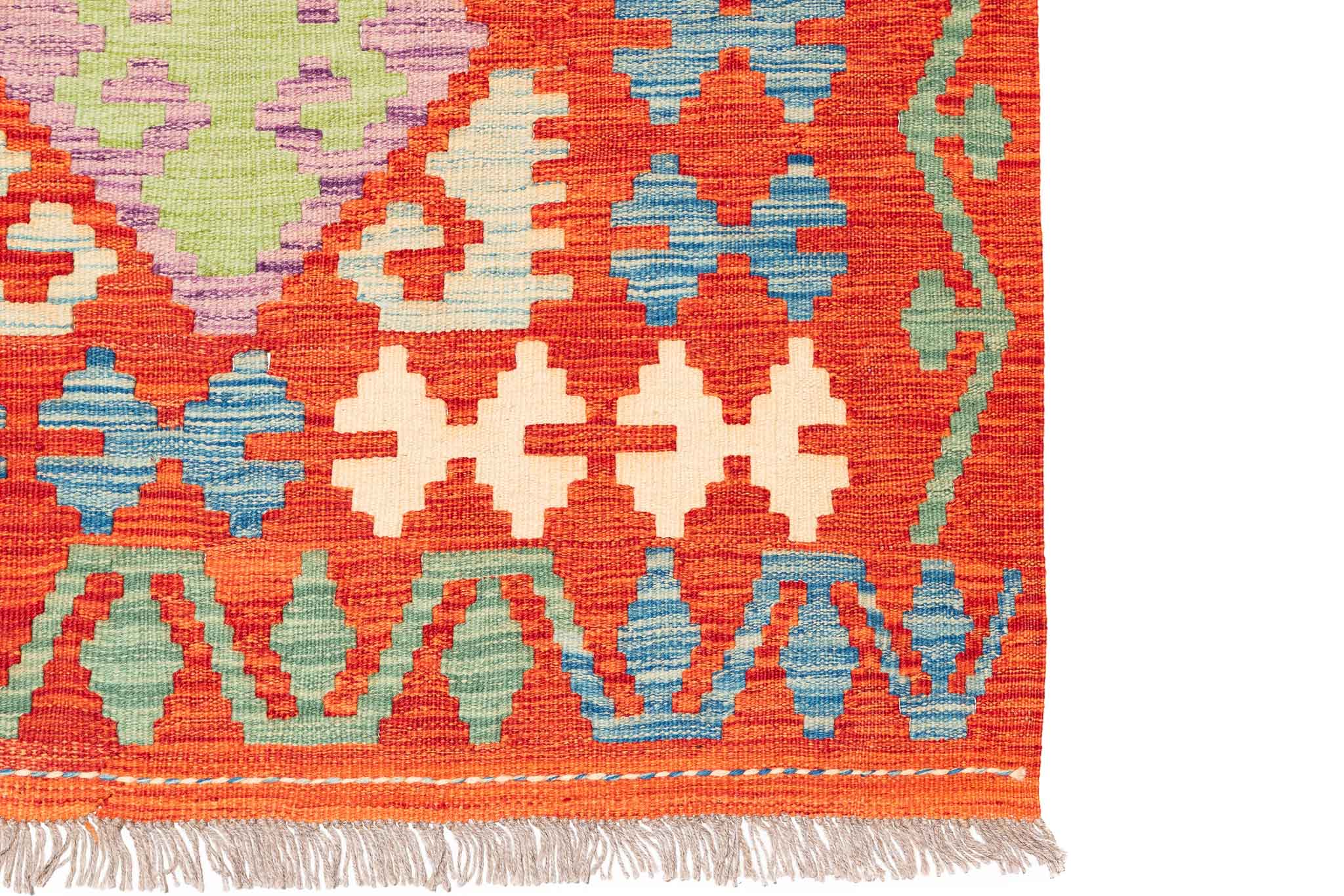 Afghanischer Kelim – 299 × 196 cm – handgewebt aus Schurwolle