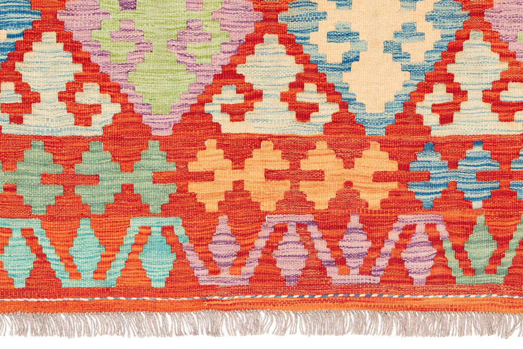 Afghanischer Kelim – 299 × 196 cm – handgewebt aus Schurwolle