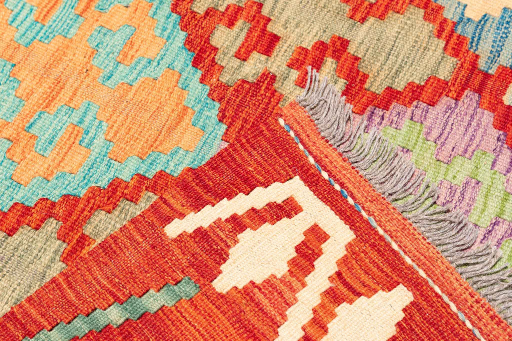 Afghanischer Kelim – 299 × 196 cm – handgewebt aus Schurwolle