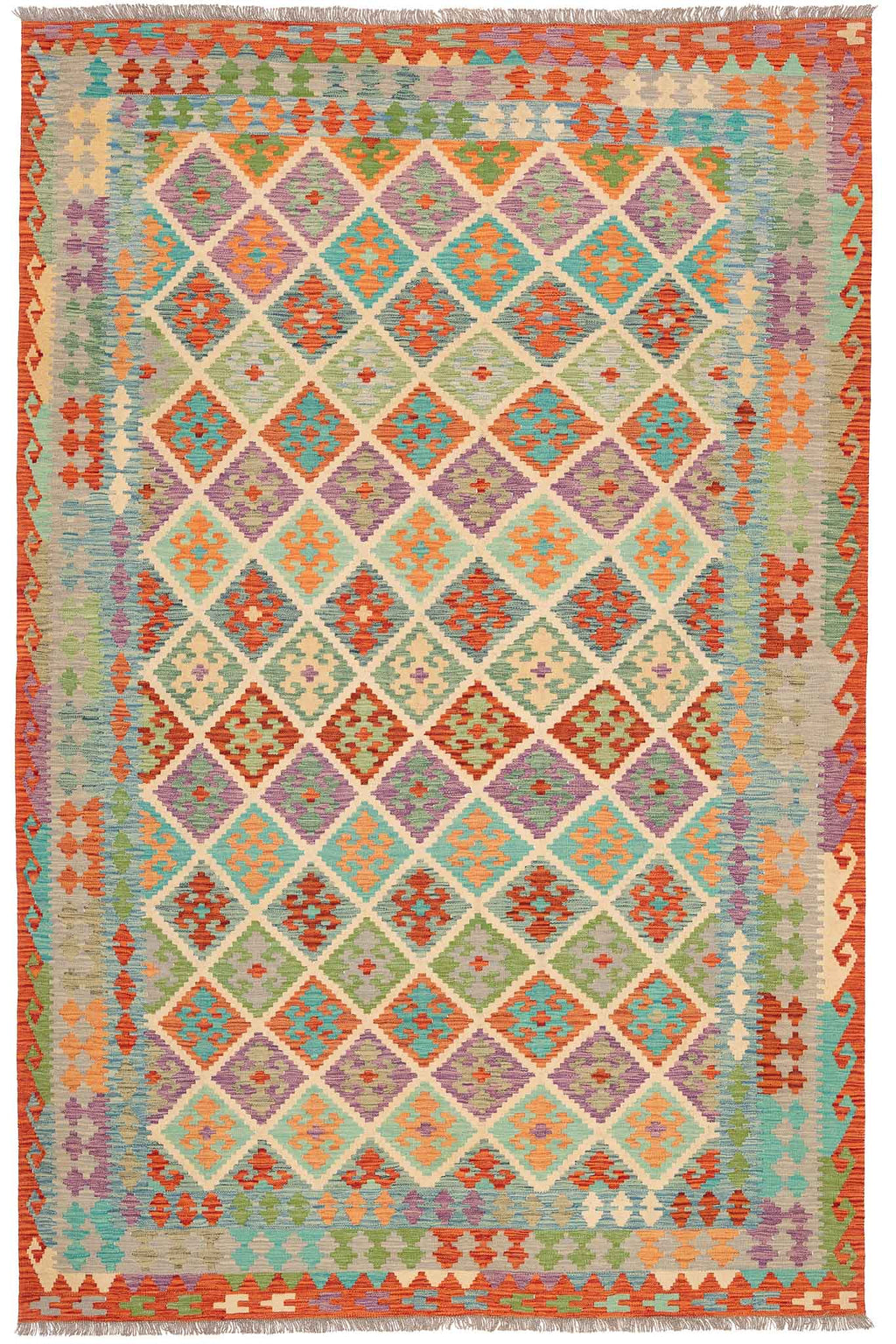 Afghanischer Kelim – 314 × 204 cm – handgewebt aus Schurwolle