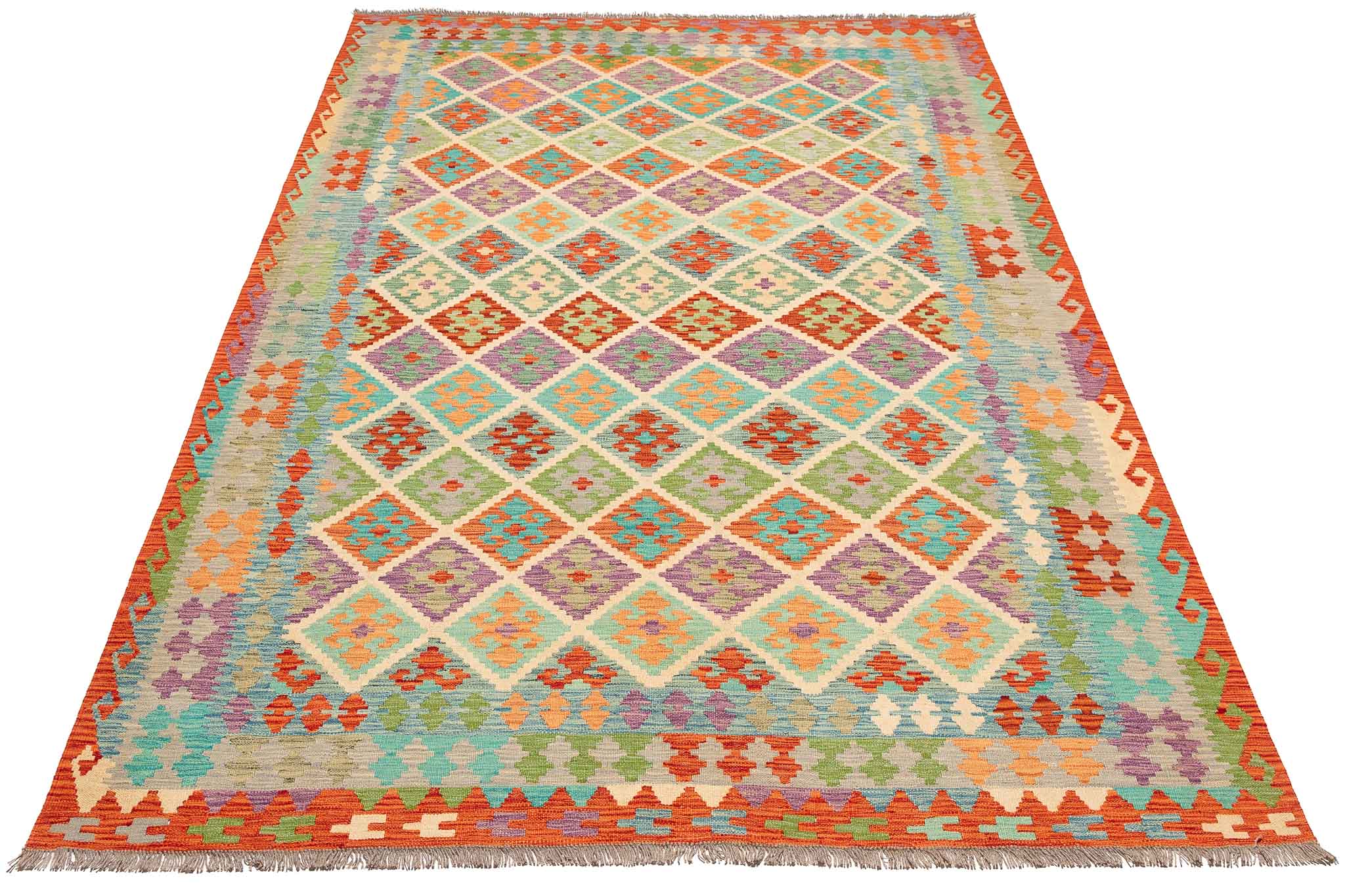 Afghanischer Kelim – 314 × 204 cm – handgewebt aus Schurwolle