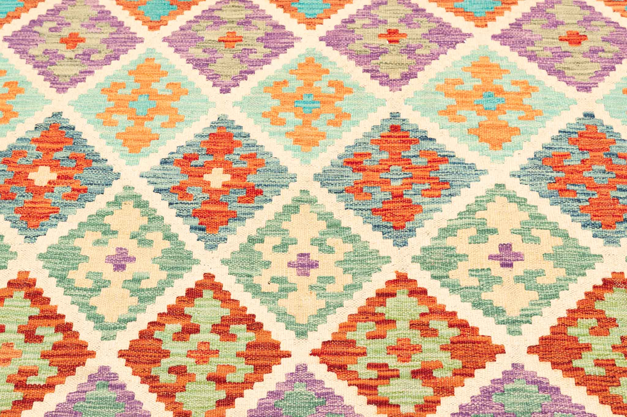 Afghanischer Kelim – 314 × 204 cm – handgewebt aus Schurwolle