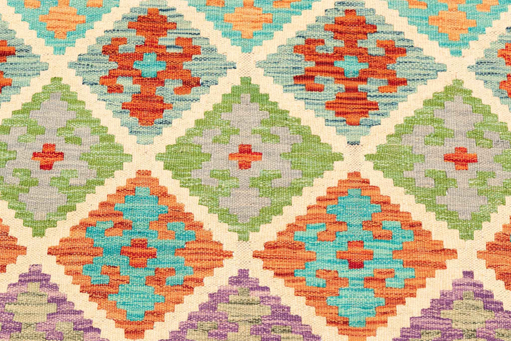 Afghanischer Kelim – 314 × 204 cm – handgewebt aus Schurwolle