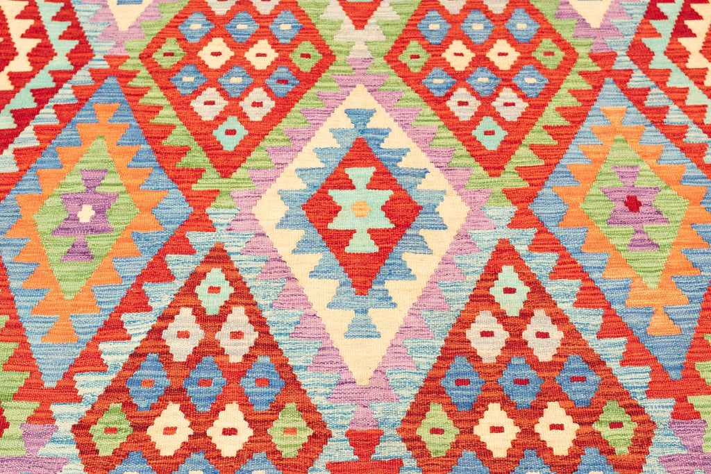 Afghanischer Kelim – 302 × 200 cm – handgewebt aus Schurwolle