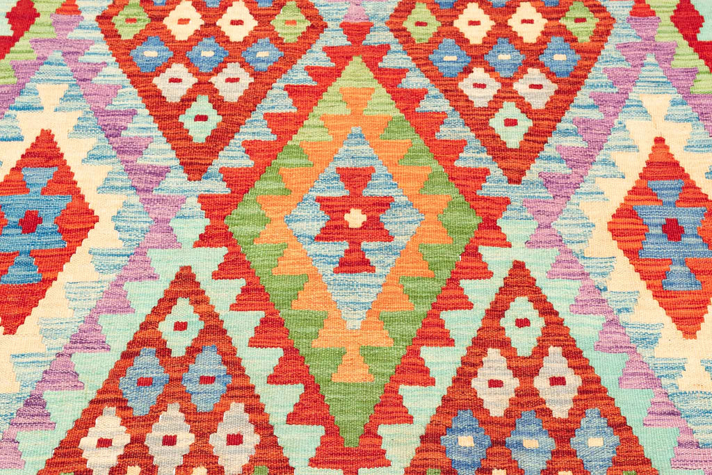 Afghanischer Kelim – 302 × 200 cm – handgewebt aus Schurwolle