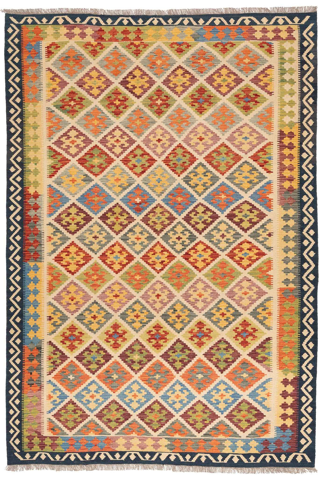 Afghanischer Kelim – 301 × 205 cm – handgewebt aus Schurwolle