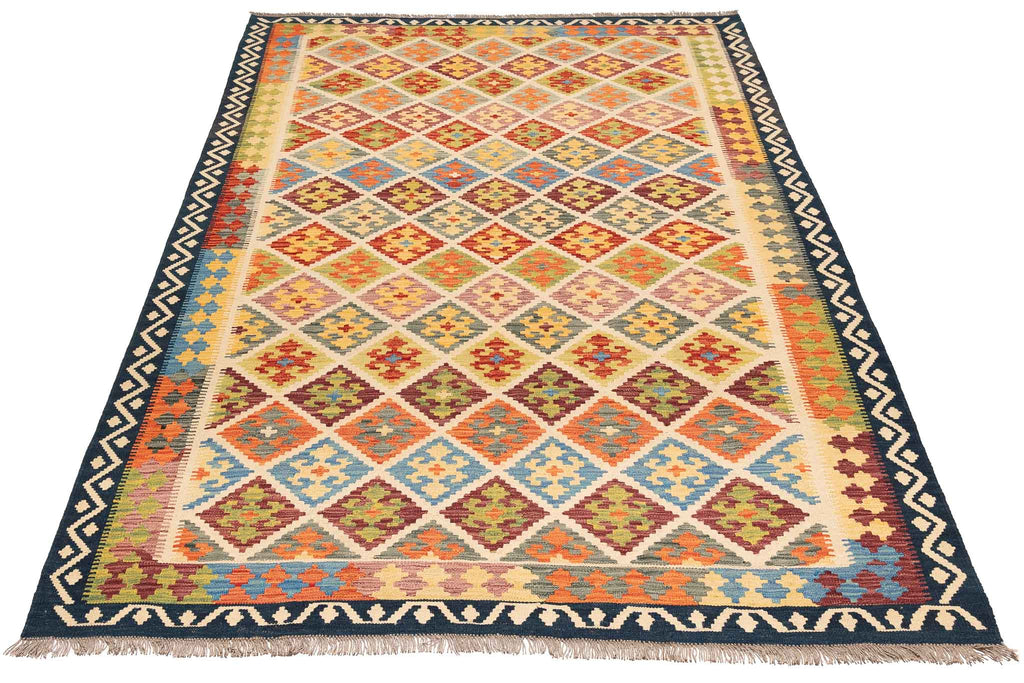 Afghanischer Kelim – 301 × 205 cm – handgewebt aus Schurwolle