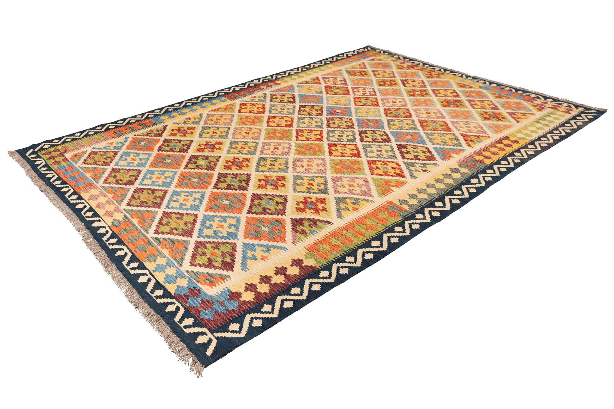 Afghanischer Kelim – 301 × 205 cm – handgewebt aus Schurwolle