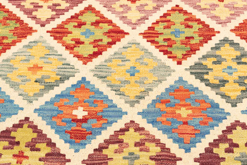 Afghanischer Kelim – 301 × 205 cm – handgewebt aus Schurwolle