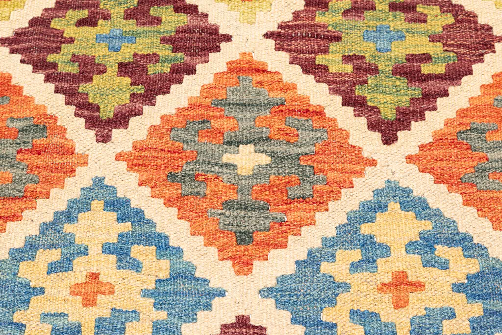 Afghanischer Kelim – 301 × 205 cm – handgewebt aus Schurwolle