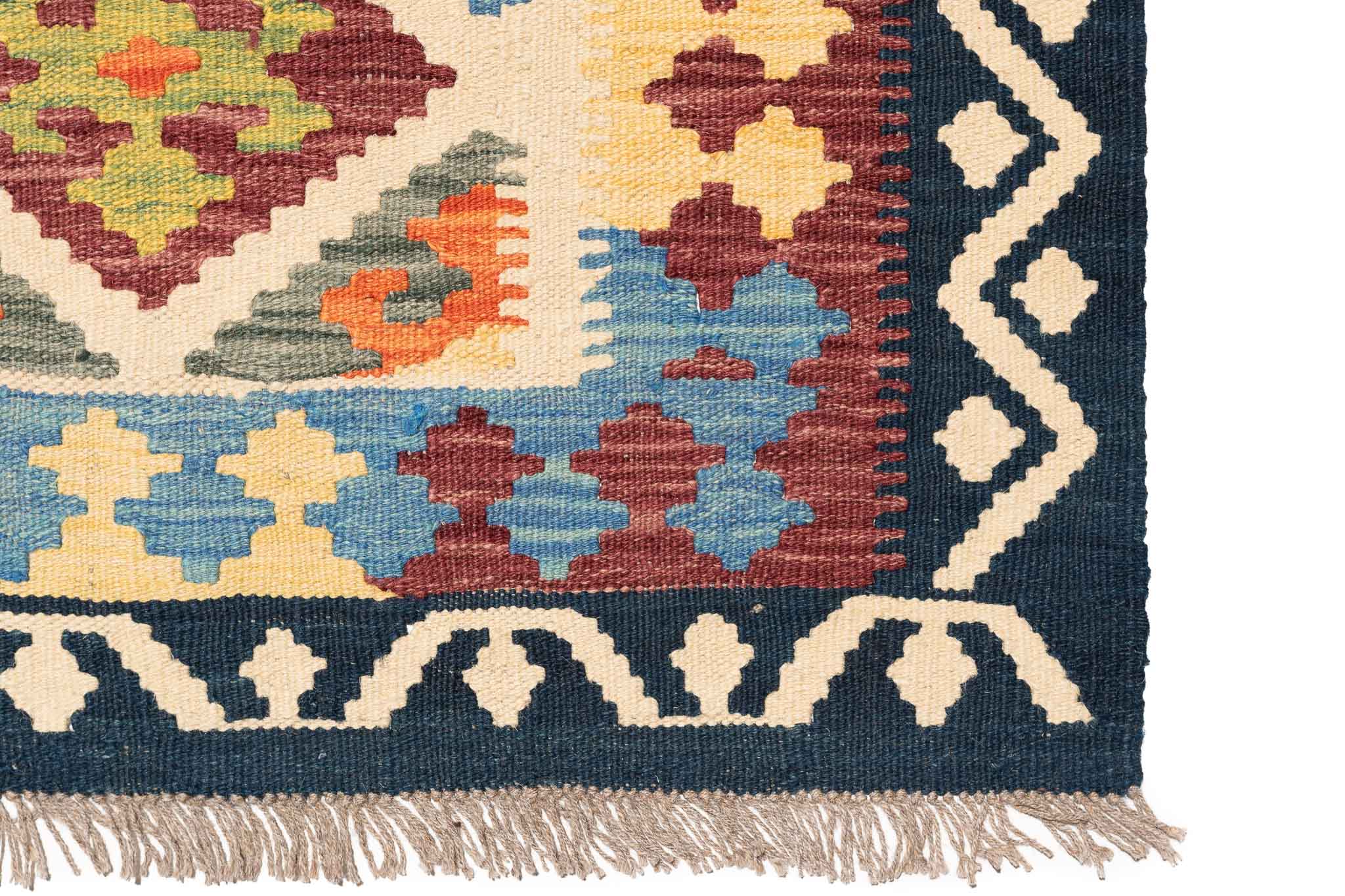 Afghanischer Kelim – 301 × 205 cm – handgewebt aus Schurwolle