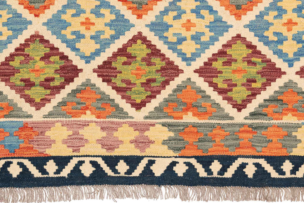 Afghanischer Kelim – 301 × 205 cm – handgewebt aus Schurwolle